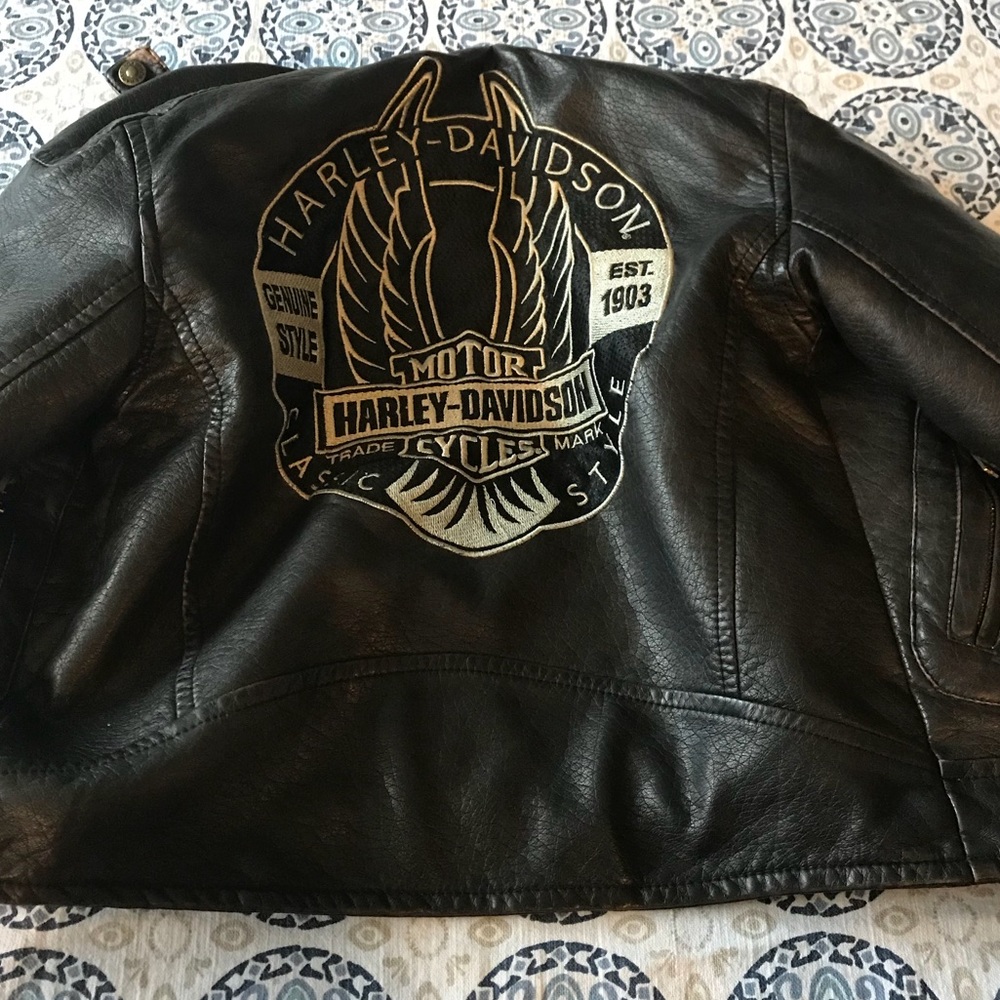 Children Harley Davidson Leather Jacket